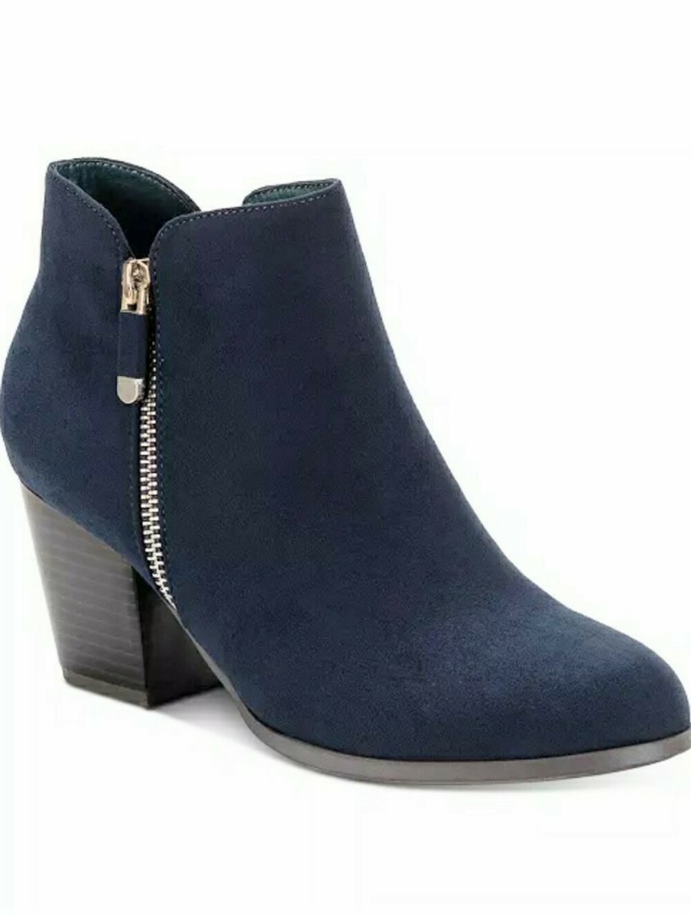 Style & Co."Masrinna" Navy Microsuede Ankle Boot, Size 5M, NWOT, no box